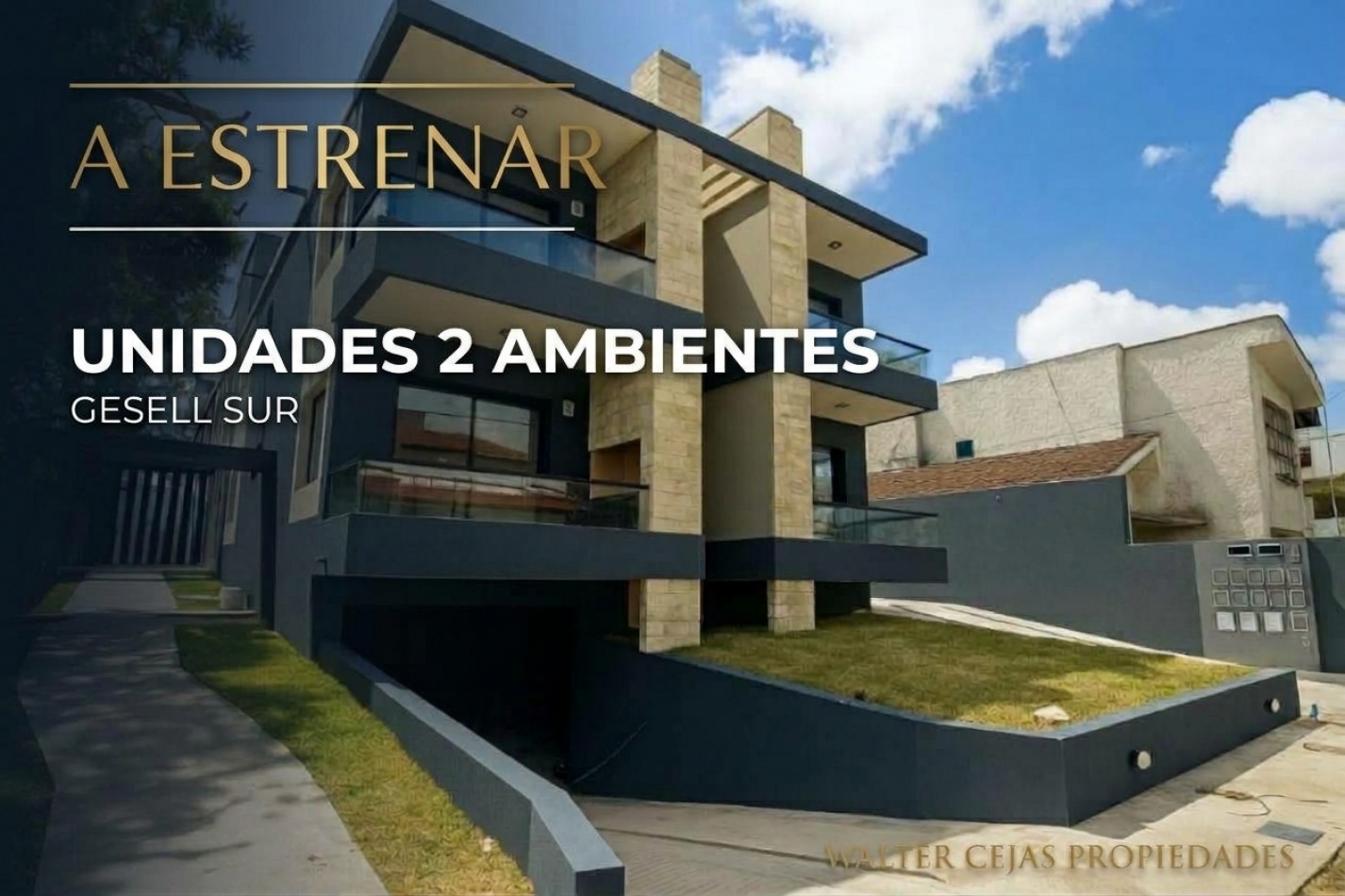 DEPARTAMENTO 2 AMBIENTES - A ESTRENAR - GESELL SUR 