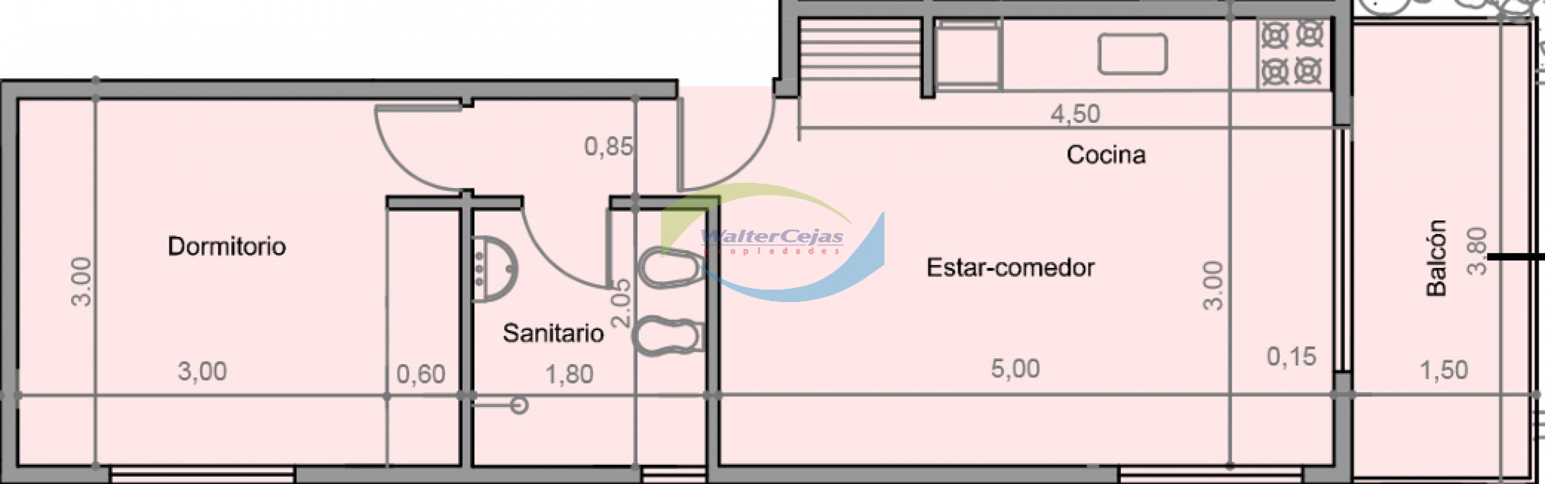 DEPARTAMENTO 2 AMBIENTES 