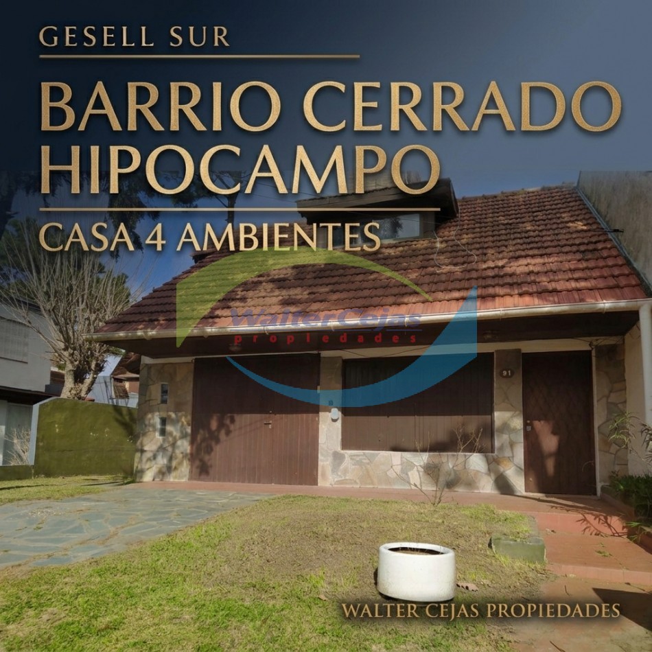 CASA 4 AMBIENTES - BARRIO HIPOCAMPO 