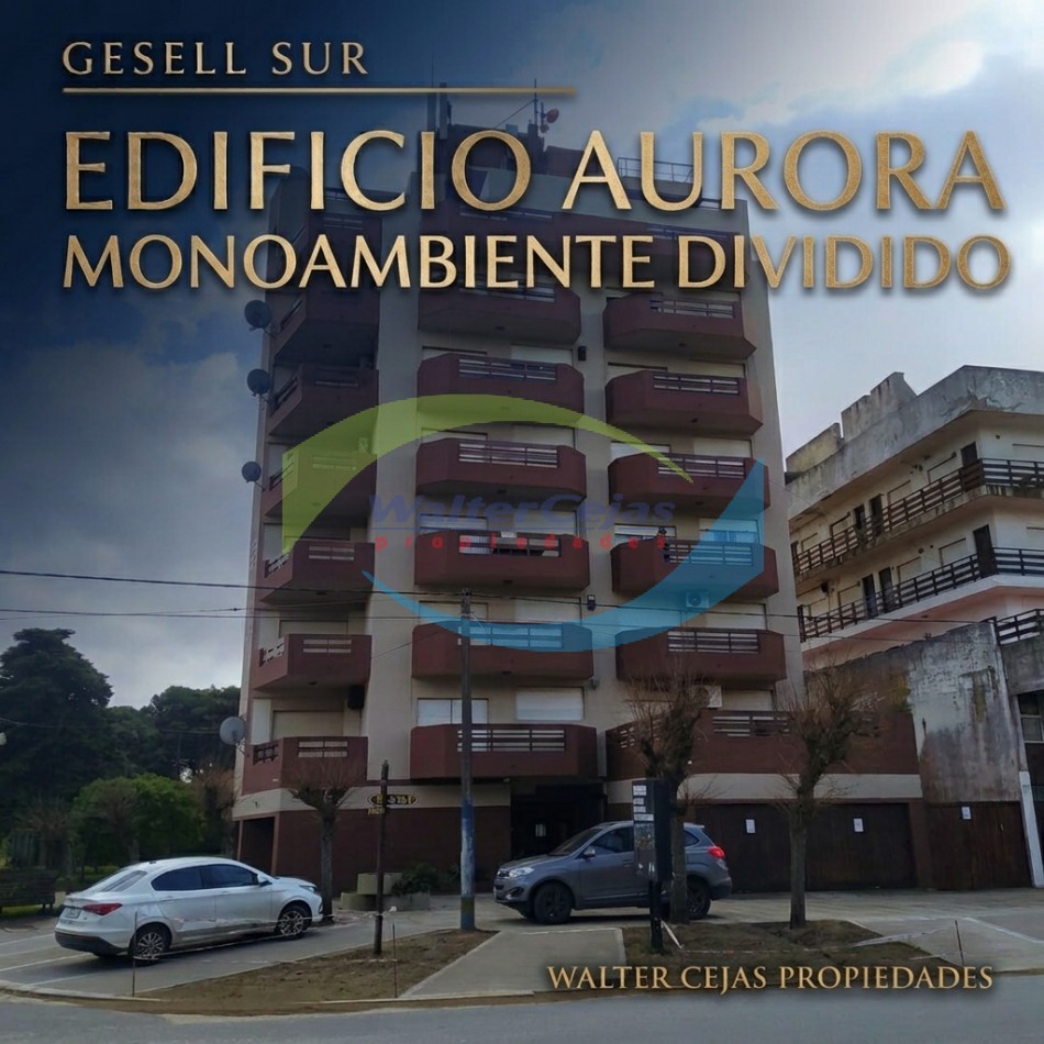 GESELL SUR - MONOAMBIENTE EN VENTA - EDIFICIO AURORA 