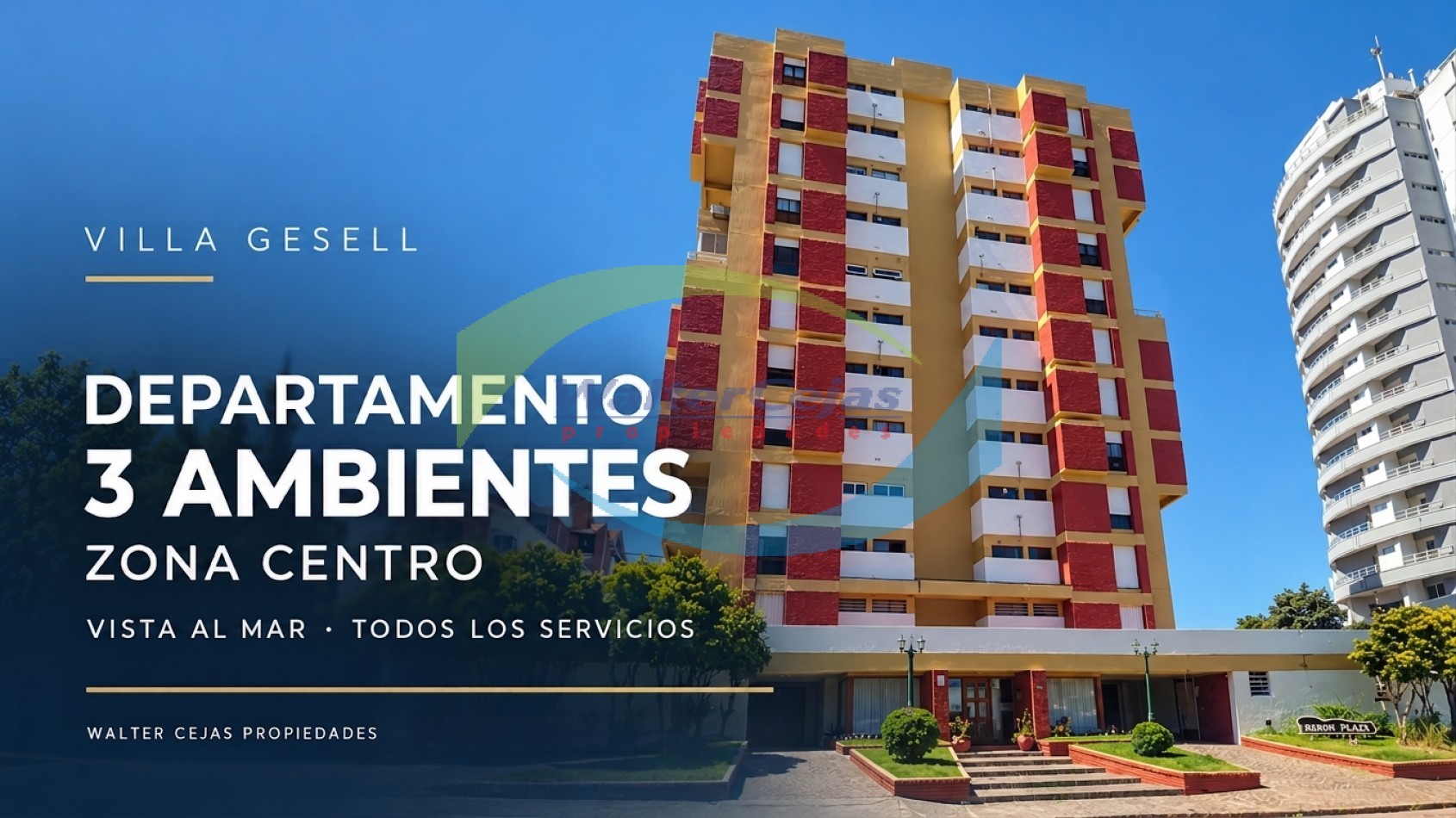 DEPARTAMENTO 3 AMBIENTES - GESELL CENTRO - VISTA AL MAR 