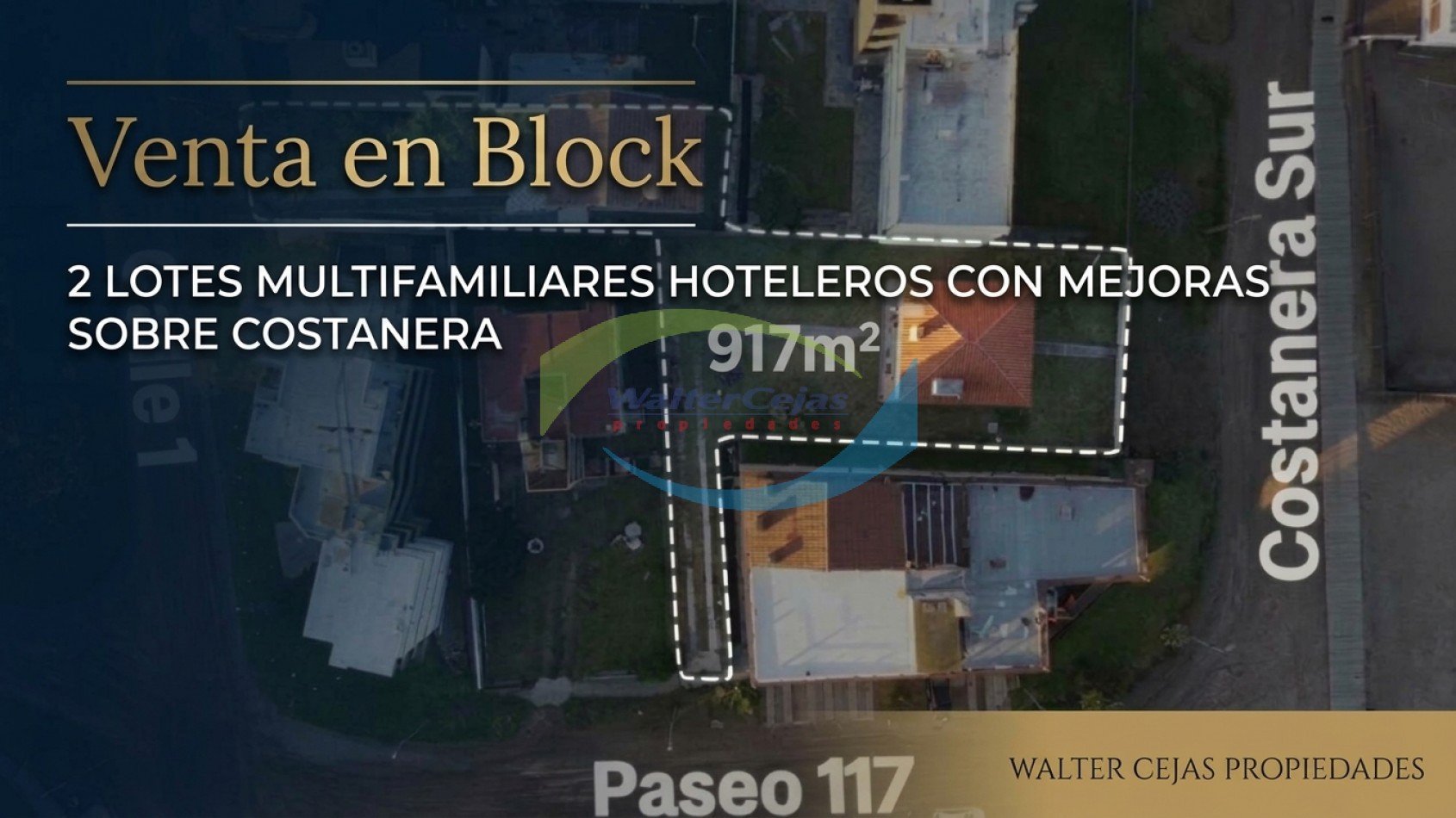 LOTE CON MEJORAS - GESELL CENTRO - SOBRE EL MAR