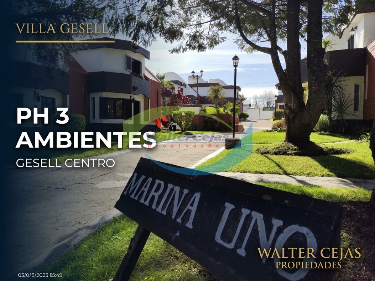 DUPLEX 3 AMBIENTES - GESELL CENTRO - IDEAL VIVIENDA PERMANENTE 
