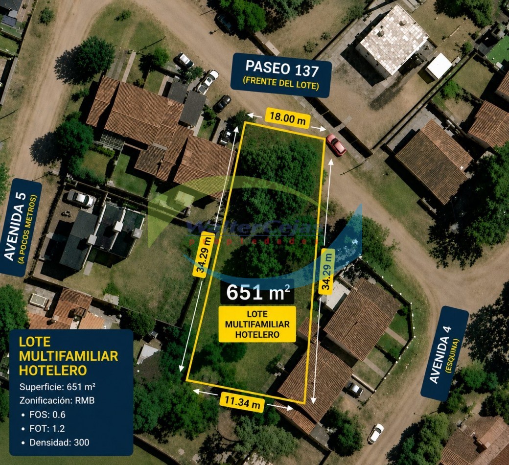 LOTE MULTIFAMILIAR HOTELERO - GESELL SUR 