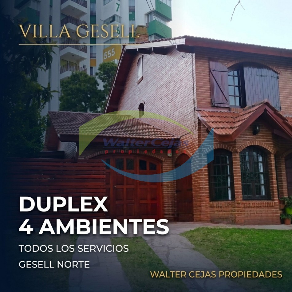 TRIPLEX 4 AMBIENTES - GESELL NORTE - IDEAL VIVIENDA PERMANENTE - TODOS LOS SERVICIOS 