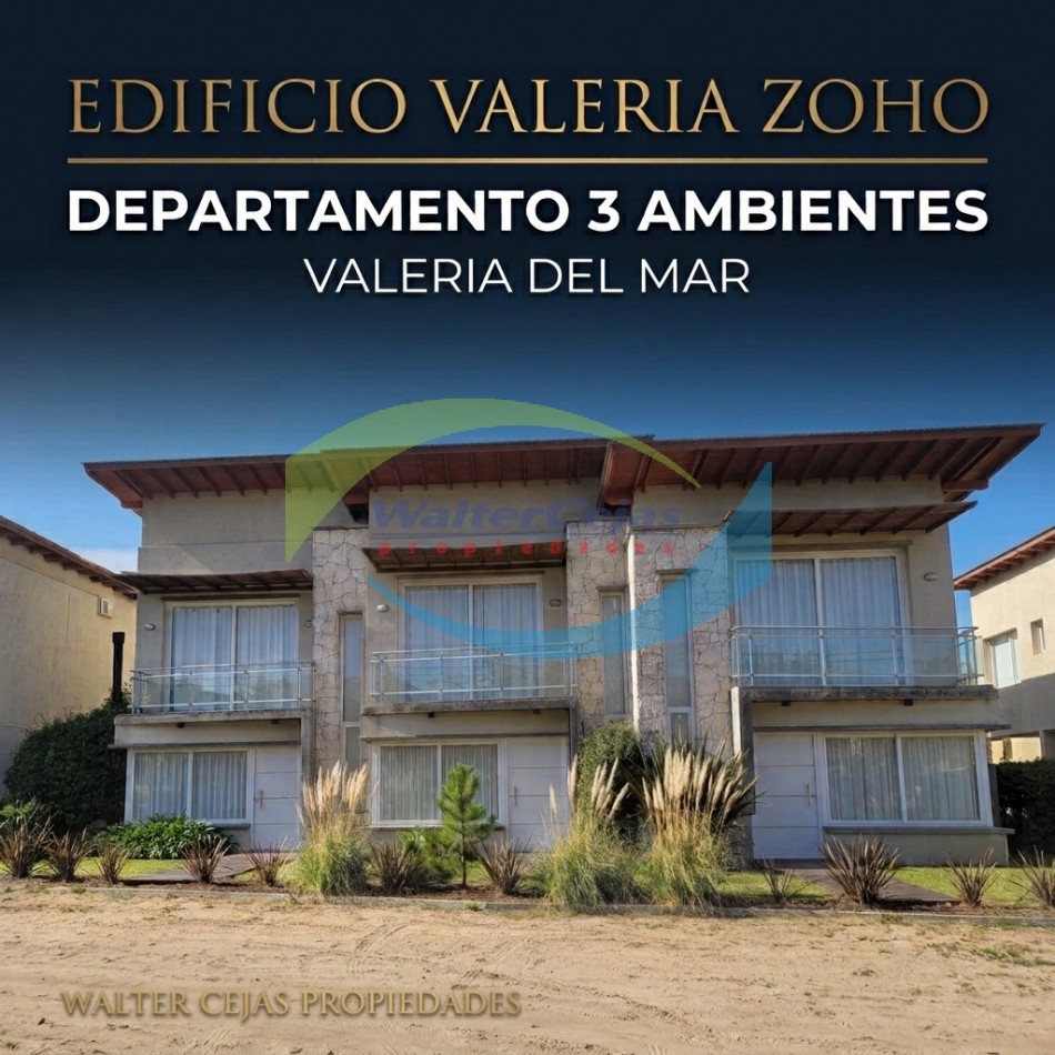 DEPARTAMENTO 3 AMBIENTES - VALERIA ZOHO - VALERIA DEL MAR 