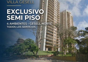EXCLUSIVO SEMI PISO 4 AMBIENTES - GESELL NORTE 