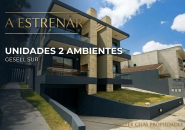 DEPARTAMENTO 2 AMBIENTES - A ESTRENAR - GESELL SUR 