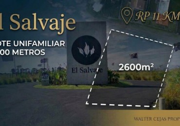  EL SALVAJE - LOTE EN VENTA 