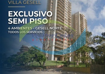 EXCLUSIVO SEMI PISO 4 AMBIENTES - GESELL NORTE 